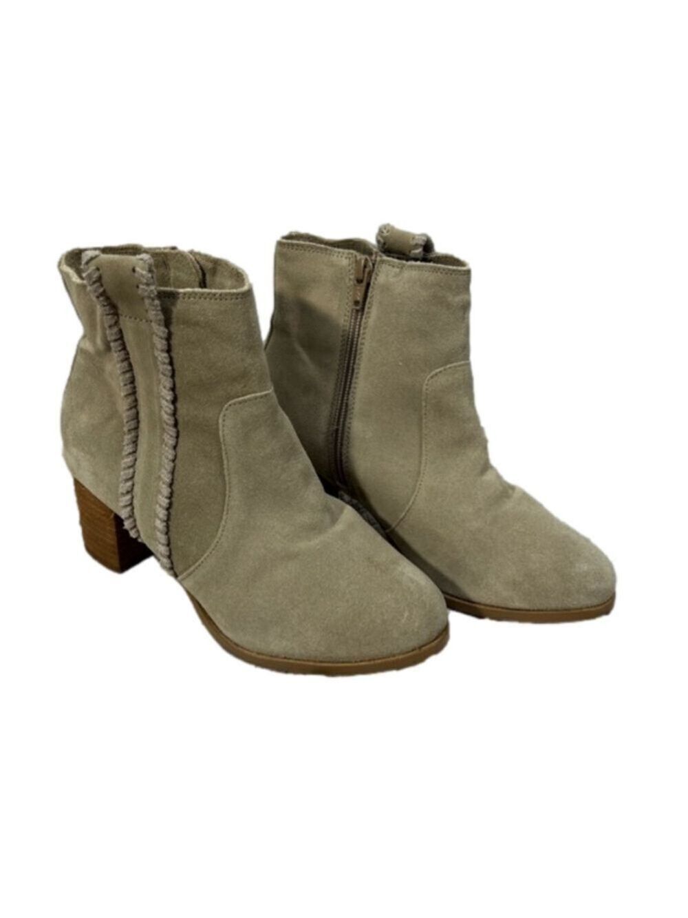 Coconuts by Matisse Women's Taupe Suede Ankle Booties Size 7